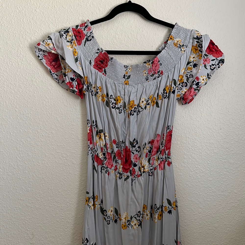 Old Navy Flower Print Midi Dress Size XS